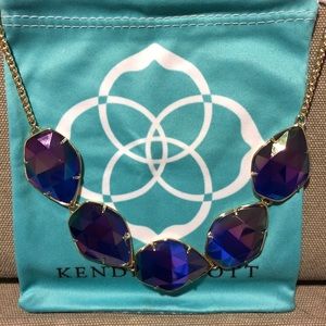 Kendra Scott Iridescent Cobalt Statement Necklace